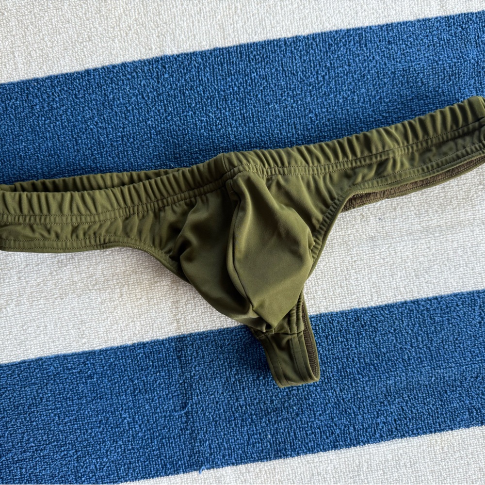 Men’s Olive Green Swim Thong